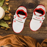 Lightweight EVA LED shoes, print net design, suitable for outdoor sports for little kids T101Red - stylish and comfortable footwear for tiny tots made in India